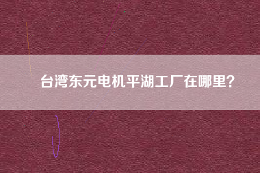 臺灣東元電機平湖工廠在哪里？